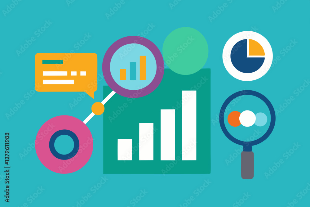 flat infographic elements vector illustration flat infographic elements vector illustration
