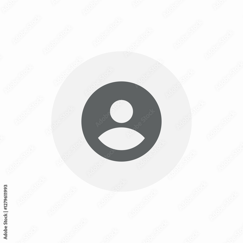 account profile display icon sign vector account profile display icon sign vector