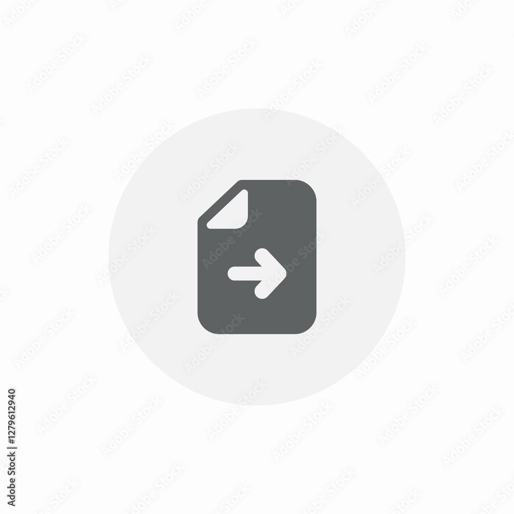 document file forward icon sign vector document file forward icon sign vector