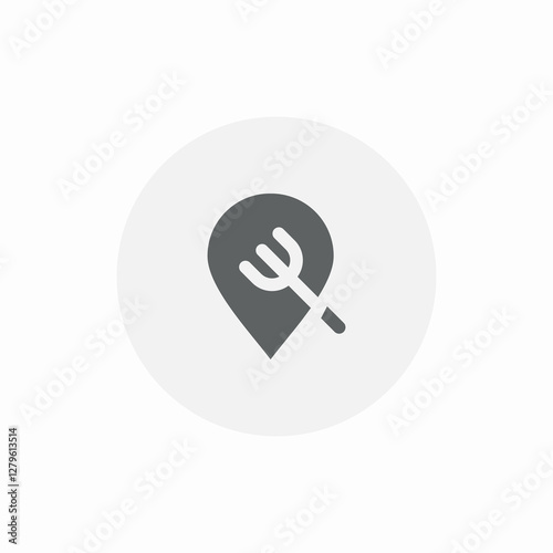 grill location spot icon sign vector
