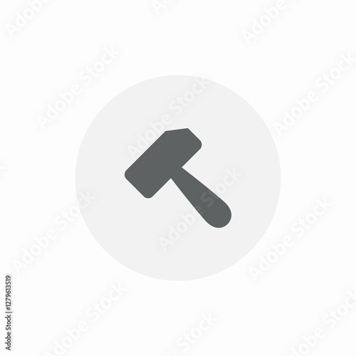 hammer build icon sign vector