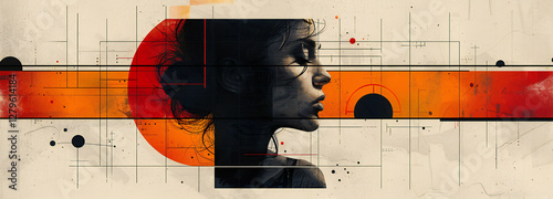 Modern Vector Graphics: Typographic Design Elements with Minimalist Backgrounds for Poster, Label, and Brochure Creation