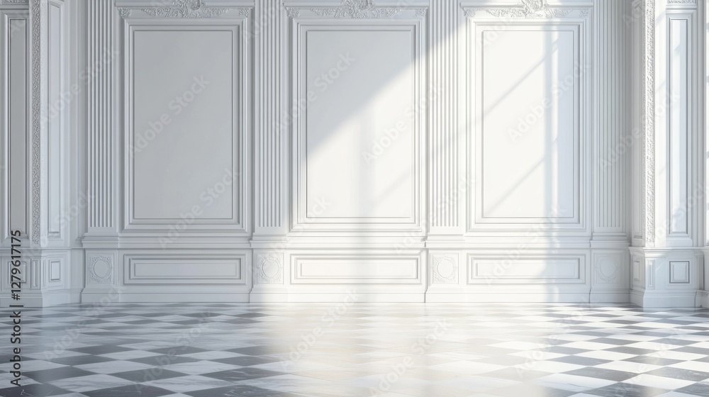 A white panel is mounted on the wall, featuring five open boxes at the bottom, each containing blank paper cards, showcasing a clean, modern architectural style A white panel is mounted on the wall, featuring five open boxes at the bottom, each containing blank paper cards, showcasing a clean, modern architectural style