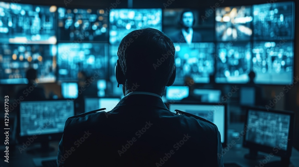 A studio, aglow with neon lights, was adorned with surreal screens displaying an array of content creation tools, all bathed in electric blue lighting A studio, aglow with neon lights, was adorned with surreal screens displaying an array of content creation tools, all bathed in electric blue lighting