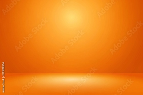 Abstract gradient soft orange studio background for product presentation. 