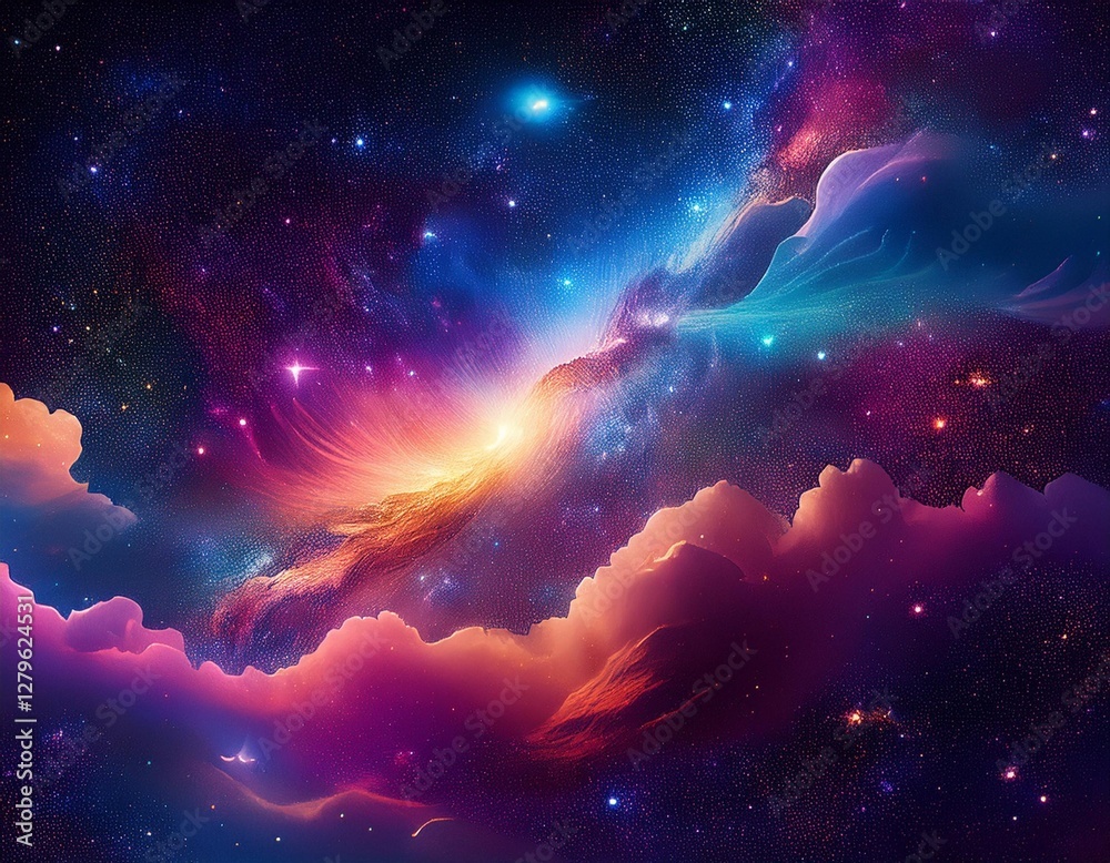 Obraz premium abstract background with stars