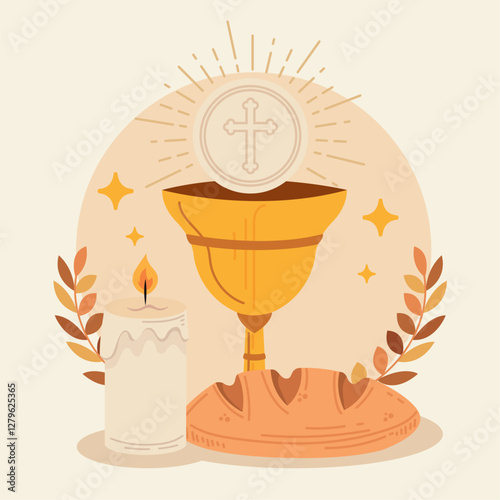 Holy Week Concept Flat Style