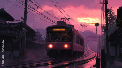 Lofi image. Anime cartoon.