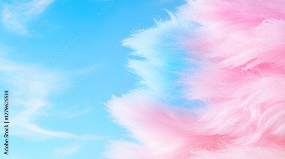 Fluffy pink cloudscape background Fluffy pink cloudscape background