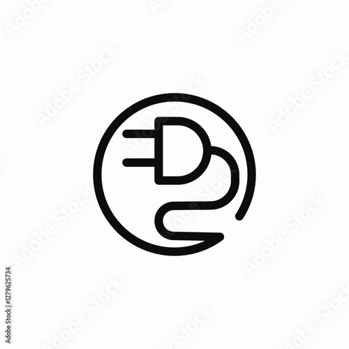 plug electricity icon sign vector