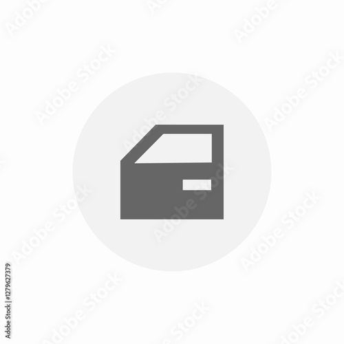 vehicle door icon sign vector