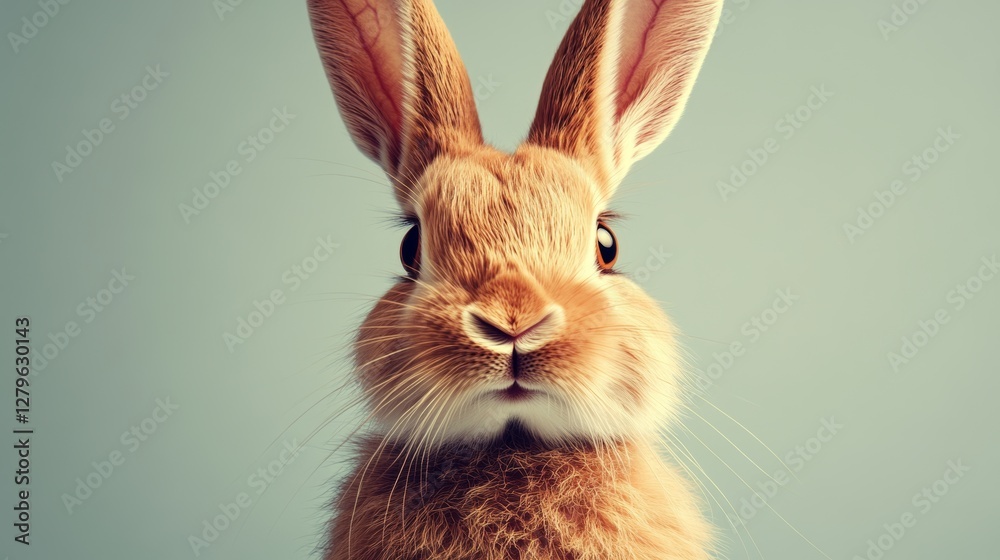 Obraz premium easter bunny alone on see-through background