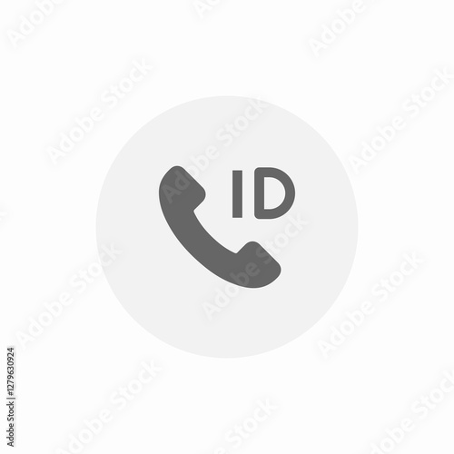 caller id icon sign vector