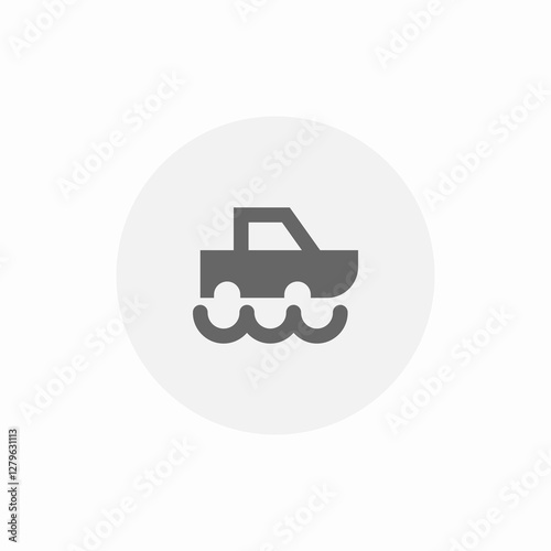 car obstacles icon sign vector