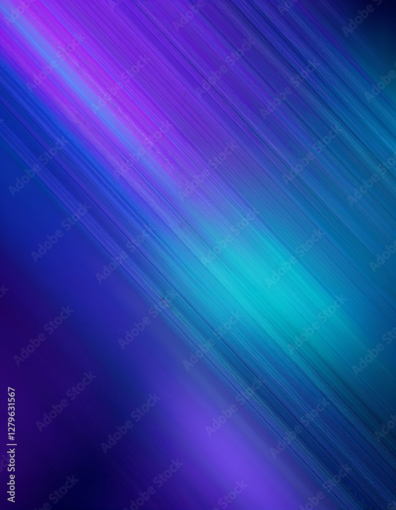 Abstract futuristic gradient background with diagonal motion blur in vibrant blue and purple tones creating a modern digital texture perfect for creative designs and presentations

