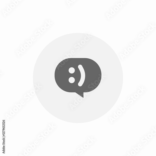 expression message icon sign vector