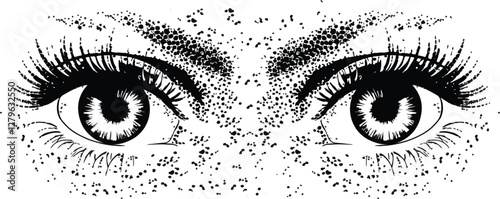 dot eye illustration