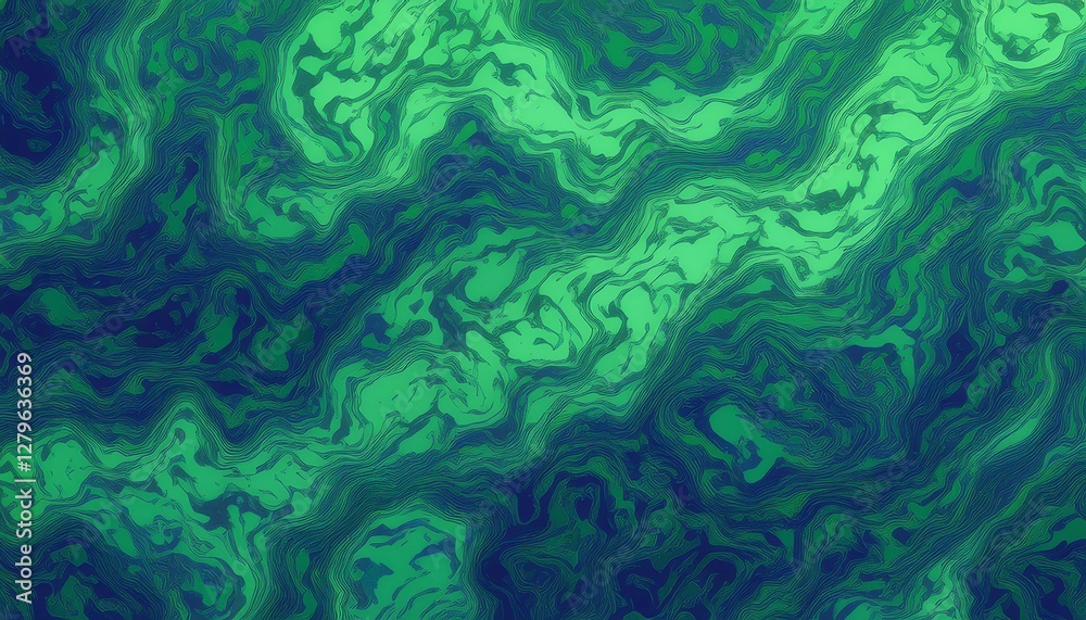 Obraz premium abstract emerald background - blue green liquid pattern