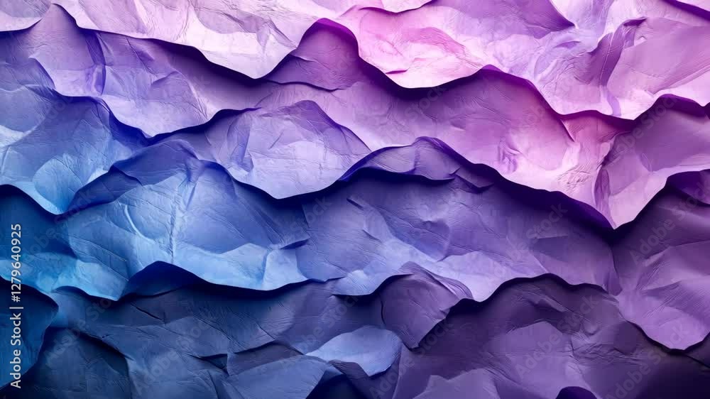 Vivid transition of layered purple and blue abstract textures