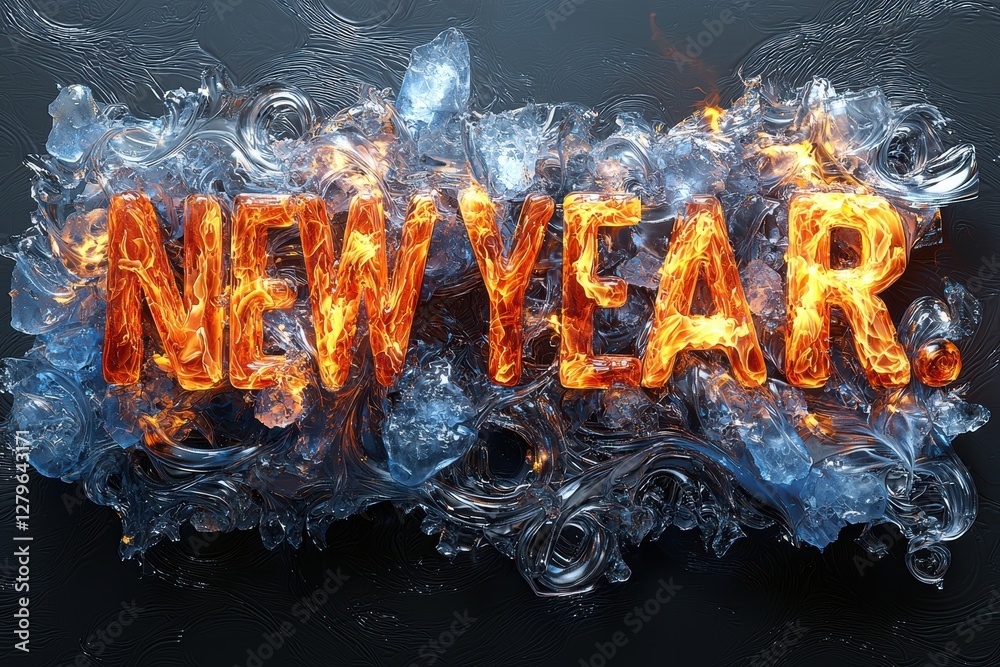 Igniting the New Year A Colorful and Fiery Celebration of Exciting Fresh Beginnings Ahead