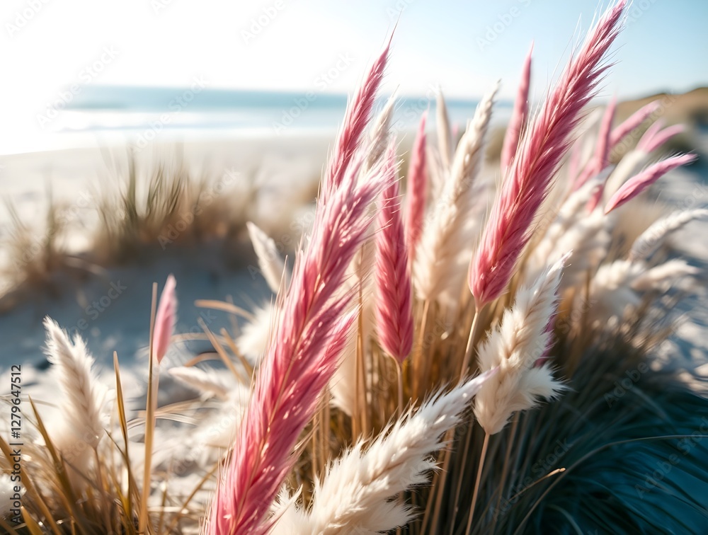 custom made wallpaper toronto digitalVibrant Beach Grasses on Serene Sand Dunes A Coastal Harmony of Color and Nature