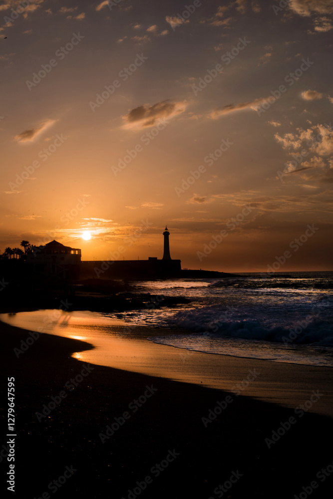 Fototapeta premium sunset on the beach