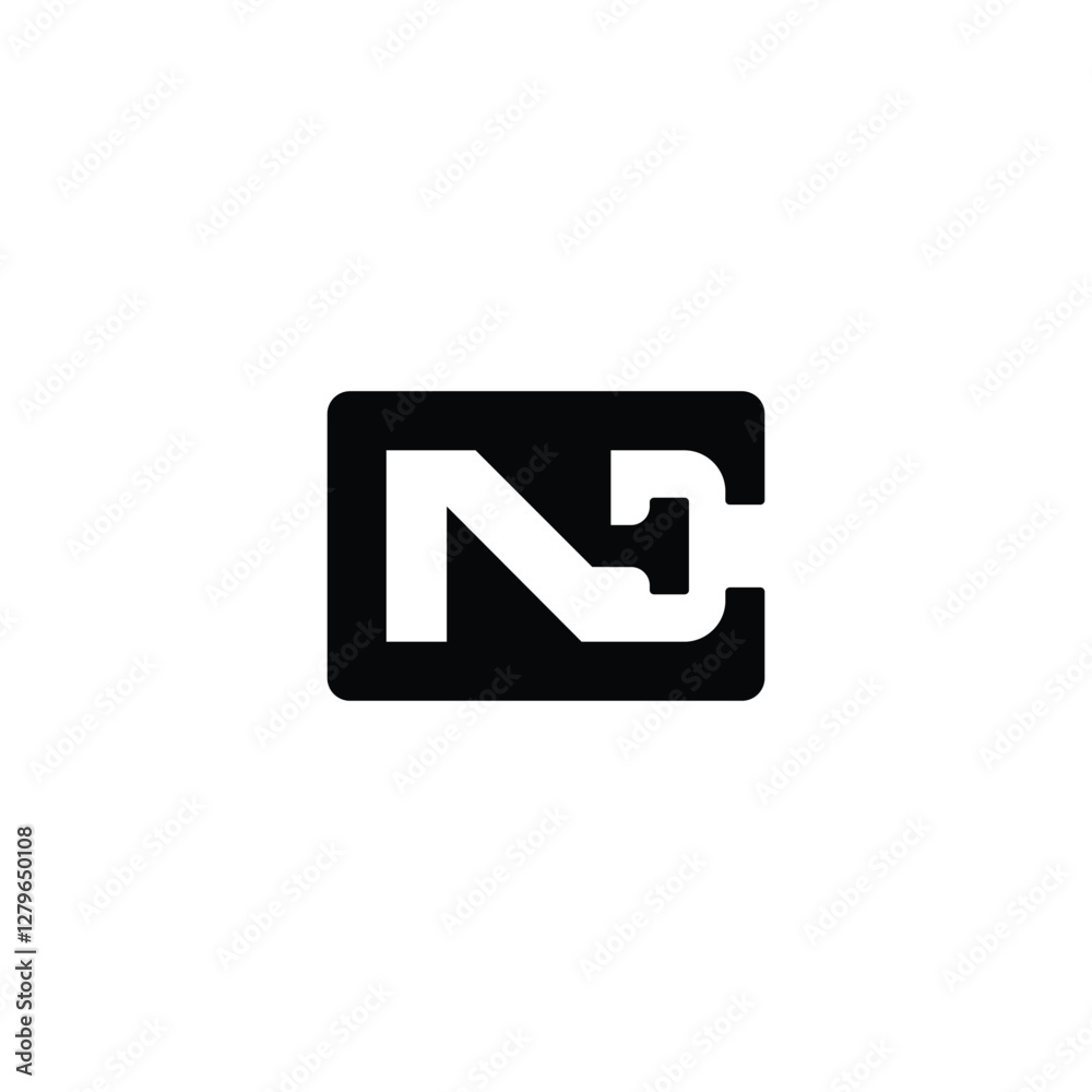 EN NE Monogram Alphabet Letters Logo with a Sophisticated Style EN NE Monogram Alphabet Letters Logo with a Sophisticated Style