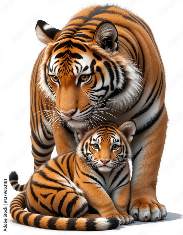 Fototapeta premium Striped Majesty: Tiger