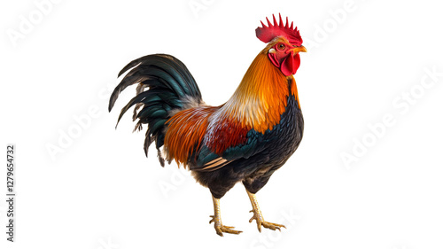 Wallpaper Mural Colorful rooster standing in bright light Torontodigital.ca