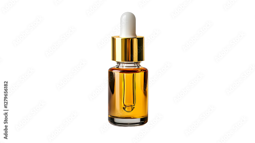 High quality amber essential oil bottle on display High quality amber essential oil bottle on display