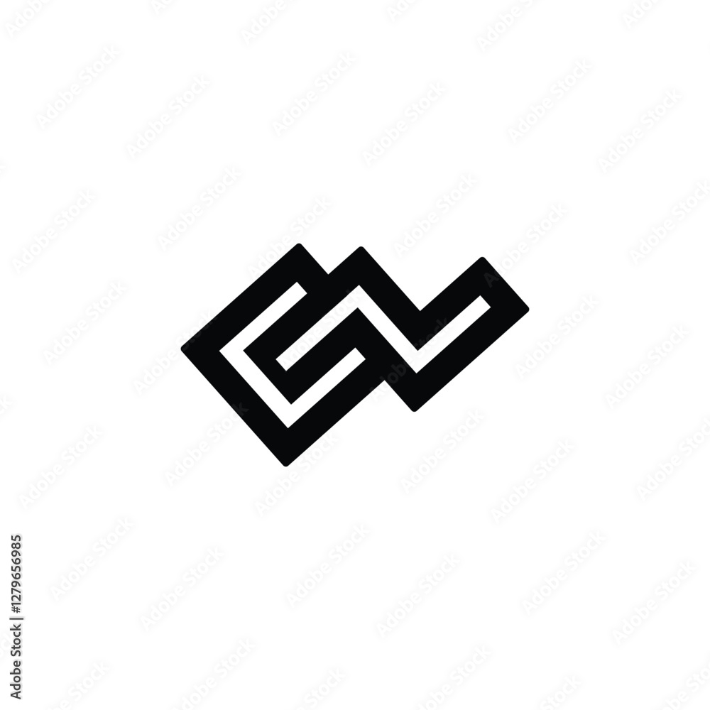 EN NE Alphabet Initial Logo with a Stylish Touch EN NE Alphabet Initial Logo with a Stylish Touch