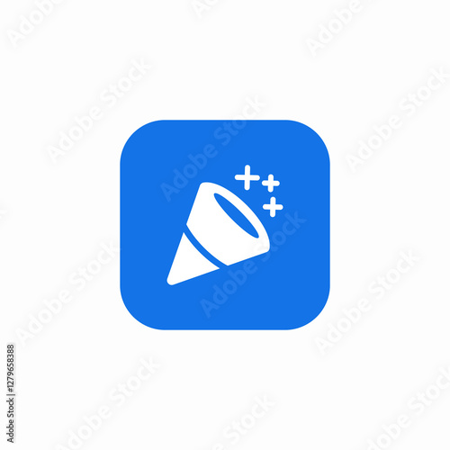 confetti holiday icon sign vector