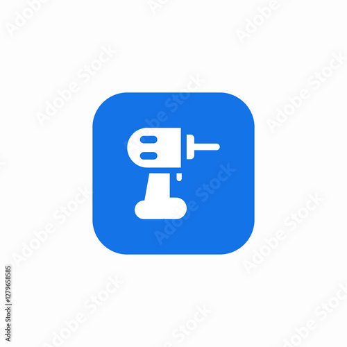 drill tool icon sign vector