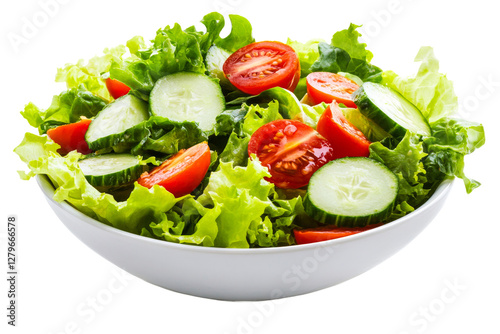Fresh garden salad with lettuce and vegetables