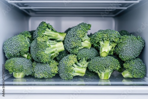Free image of broccoli in the refrigerator