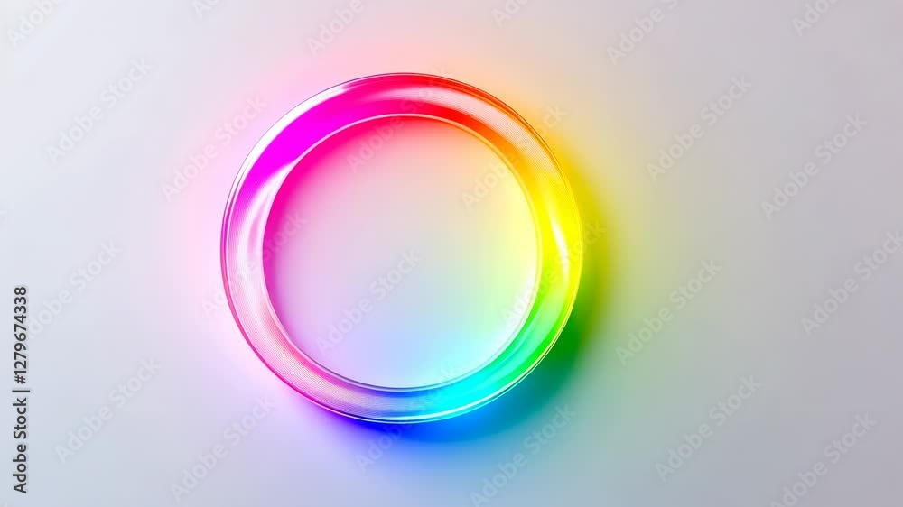 Vibrant Rainbow Circle Abstract Art Vibrant Rainbow Circle Abstract Art
