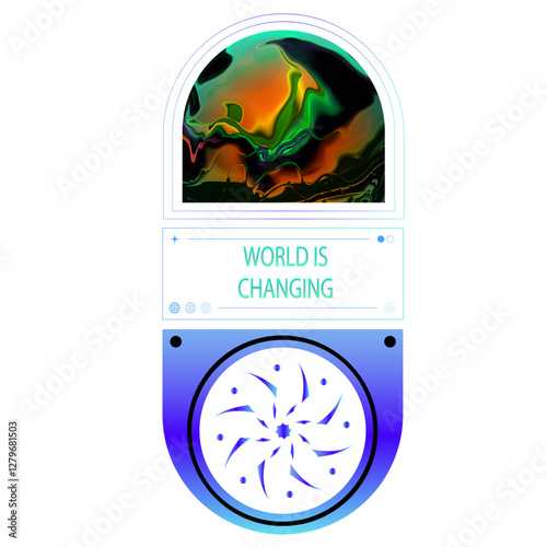 estrellas espacio, Big collection of retro futuristic elements for design. Abstract set of frames, 3d shapes, wireframe, cyberpunk windows and perspective grids. Blanks for a poster, banner, business
