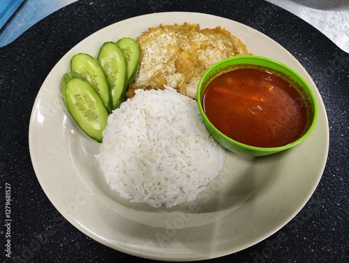 fried rice with chicken