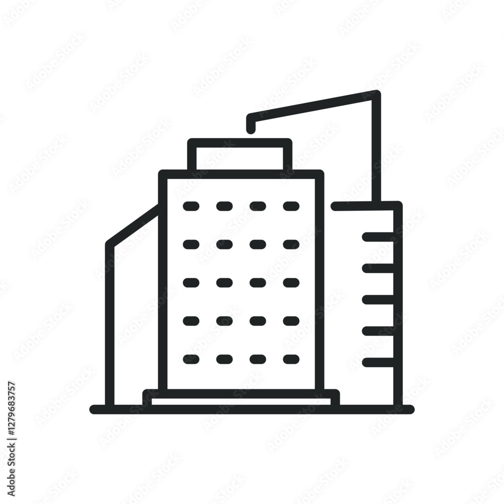 Apartment thin line icons. Editable stroke and Perfect pixel on transparent background Apartment thin line icons. Editable stroke and Perfect pixel on transparent background