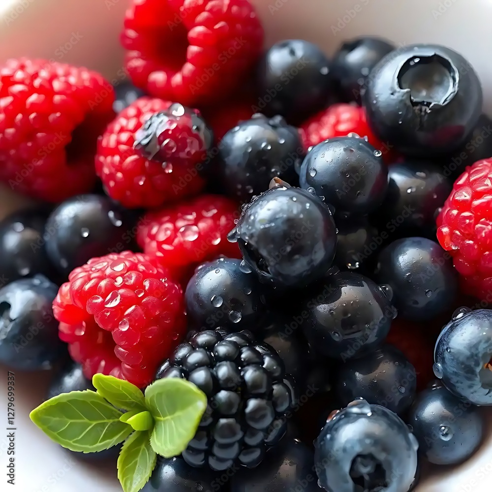 Mixed berries offer a vibrant and delicious burst of flavor