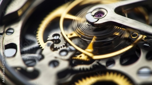 Wallpaper Mural Mechanical watch close-up Torontodigital.ca