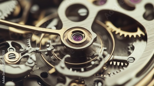 Wallpaper Mural Mechanical watch close-up Torontodigital.ca