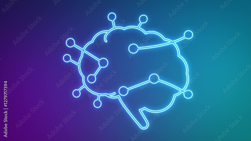 Futuristic AI Brain Circuit with Glowing Neural Connections and Cyber Tech Aesthetics. Artificial Intelligence Digital Brain with High-Tech Circuitry and Glowing Blue Lines Futuristic AI Brain Circuit with Glowing Neural Connections and Cyber Tech Aesthetics. Artificial Intelligence Digital Brain with High-Tech Circuitry and Glowing Blue Lines