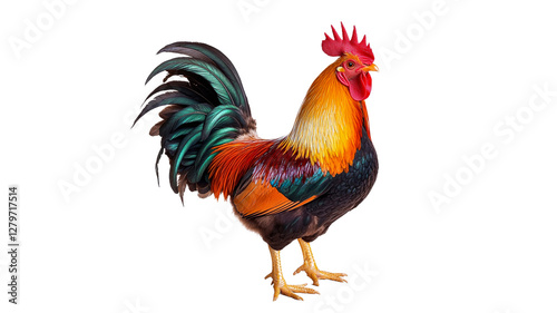 Wallpaper Mural Rooster shows vibrant feathers in sun Torontodigital.ca