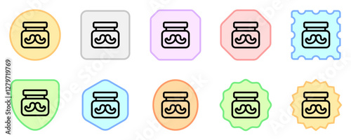 Editable mustache cream vector icon. Barbershop, lifestyle, grooming. Part of a big icon set family. Perfect for web and app interfaces, presentations, infographics, etc