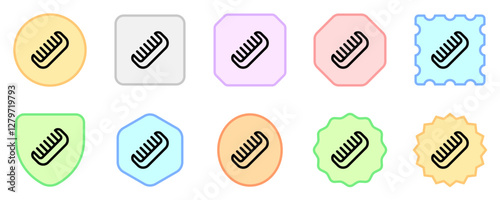 Editable hair comb vector icon. Barbershop, lifestyle, grooming. Part of a big icon set family. Perfect for web and app interfaces, presentations, infographics, etc