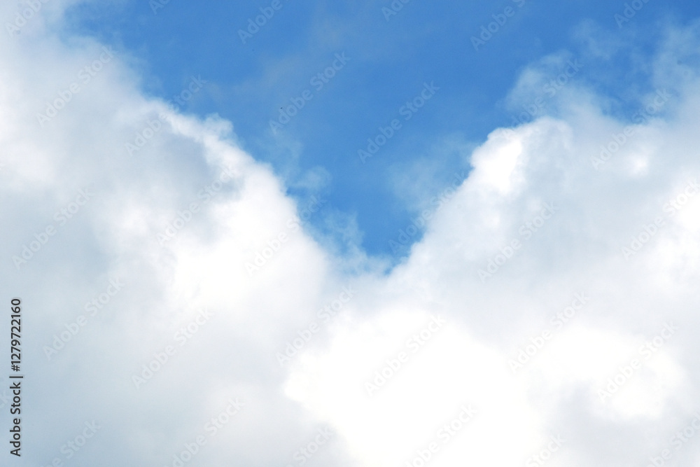 Fototapeta premium Beautiful clear cloudy in sunlight calm season