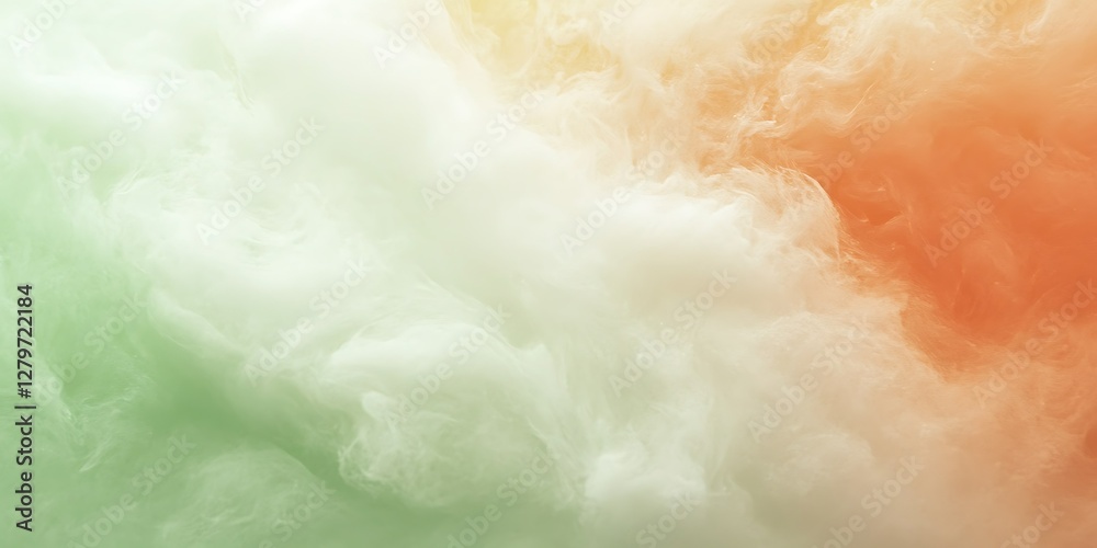 Fototapeta premium Abstract cloud-like shapes, pastel colors