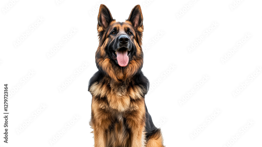 Proud German shepherd with a happy face Proud German shepherd with a happy face