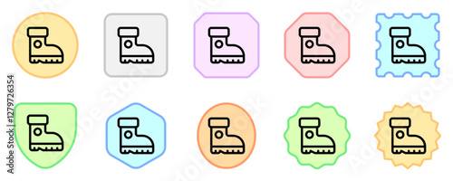 Editable boots vector icon. Outdoor, industry, gardening, heavy duty. Part of a big icon set family. Perfect for web and app interfaces, presentations, infographics, etc